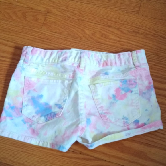 Girls multi color Jean shorts size 10 - Picture 2 of 2